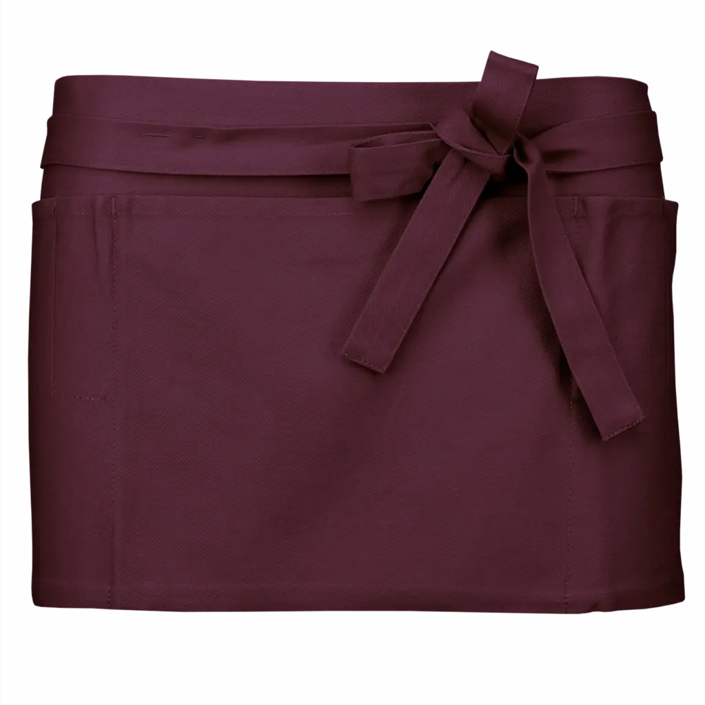Katoenen kort schort, wine — productfoto 14