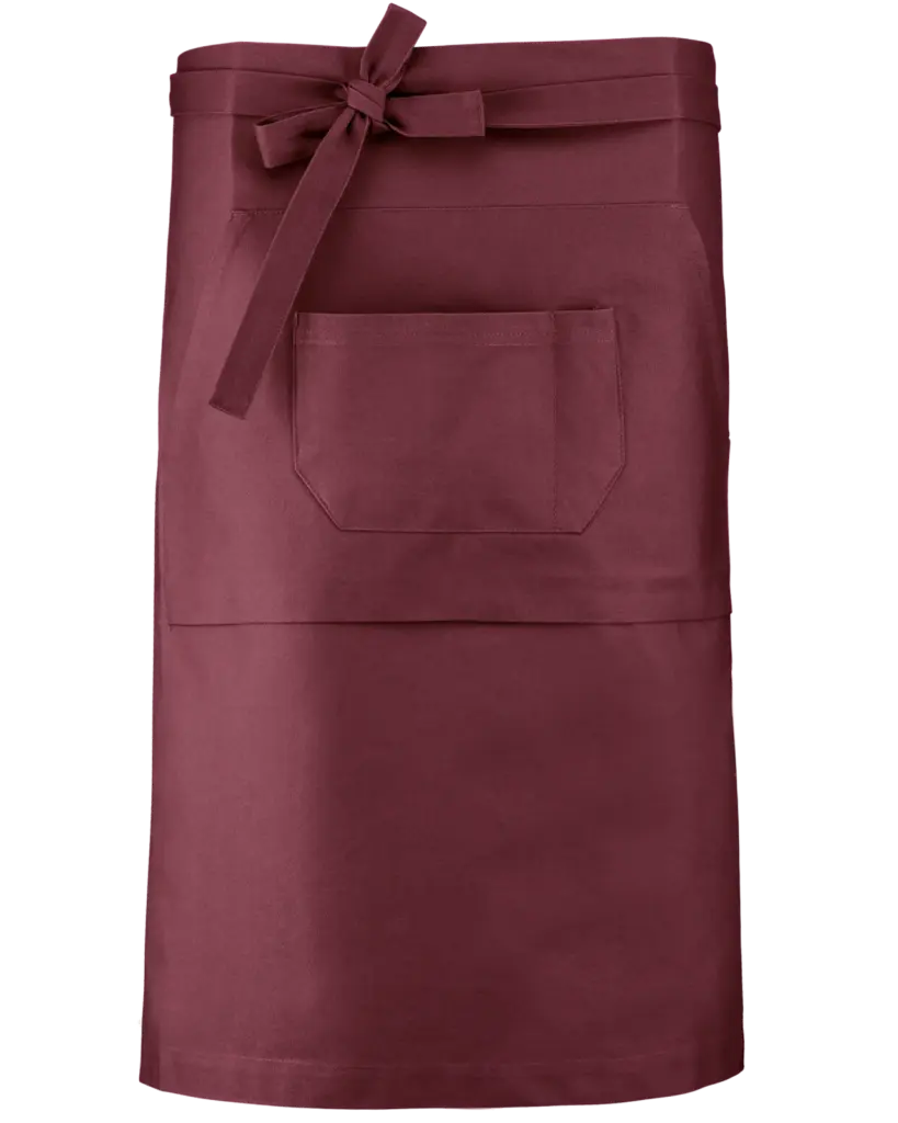 Katoenen lang schort, wine — productfoto 14