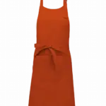 Schort van Polykatoen met zak, burnt orange — productfoto 8