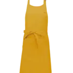 Schort van Polykatoen met zak, mustard — productfoto 23