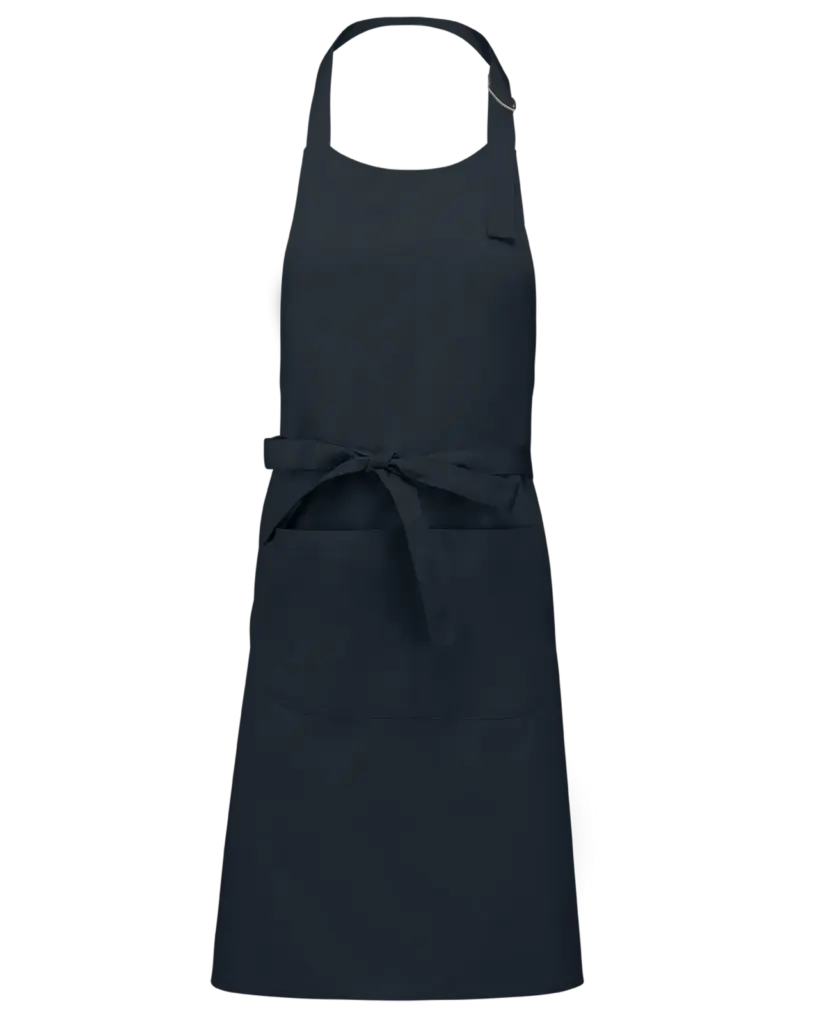 Schort van Polykatoen met zak, navy — productfoto 24
