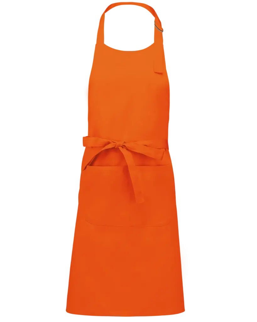 Schort van Polykatoen met zak, orange — productfoto 25