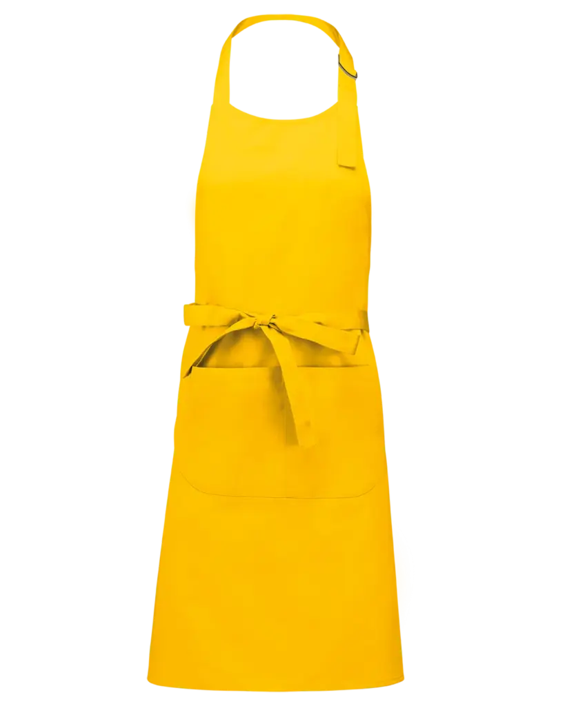 Schort van Polykatoen met zak, yellow — productfoto 33