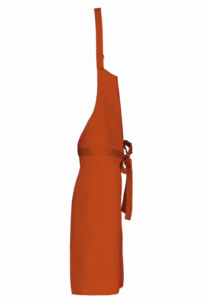 PS_K895-S_BURNTORANGE - Hidalgo-werbeartikel Katoenen schort zonder zak, burnt orange — productfoto 7