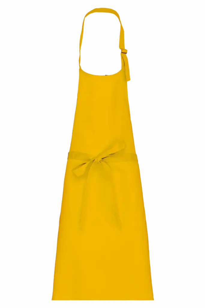 Katoenen schort zonder zak, yellow — productfoto 33