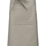 Polykatoen lang schort, beige — productfoto 5