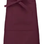 Katoenen halflang schort, wine — productfoto 14