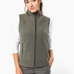 Bodywarmer van microfleece dames