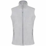 Bodywarmer van microfleece dames, ash heather — productfoto 6