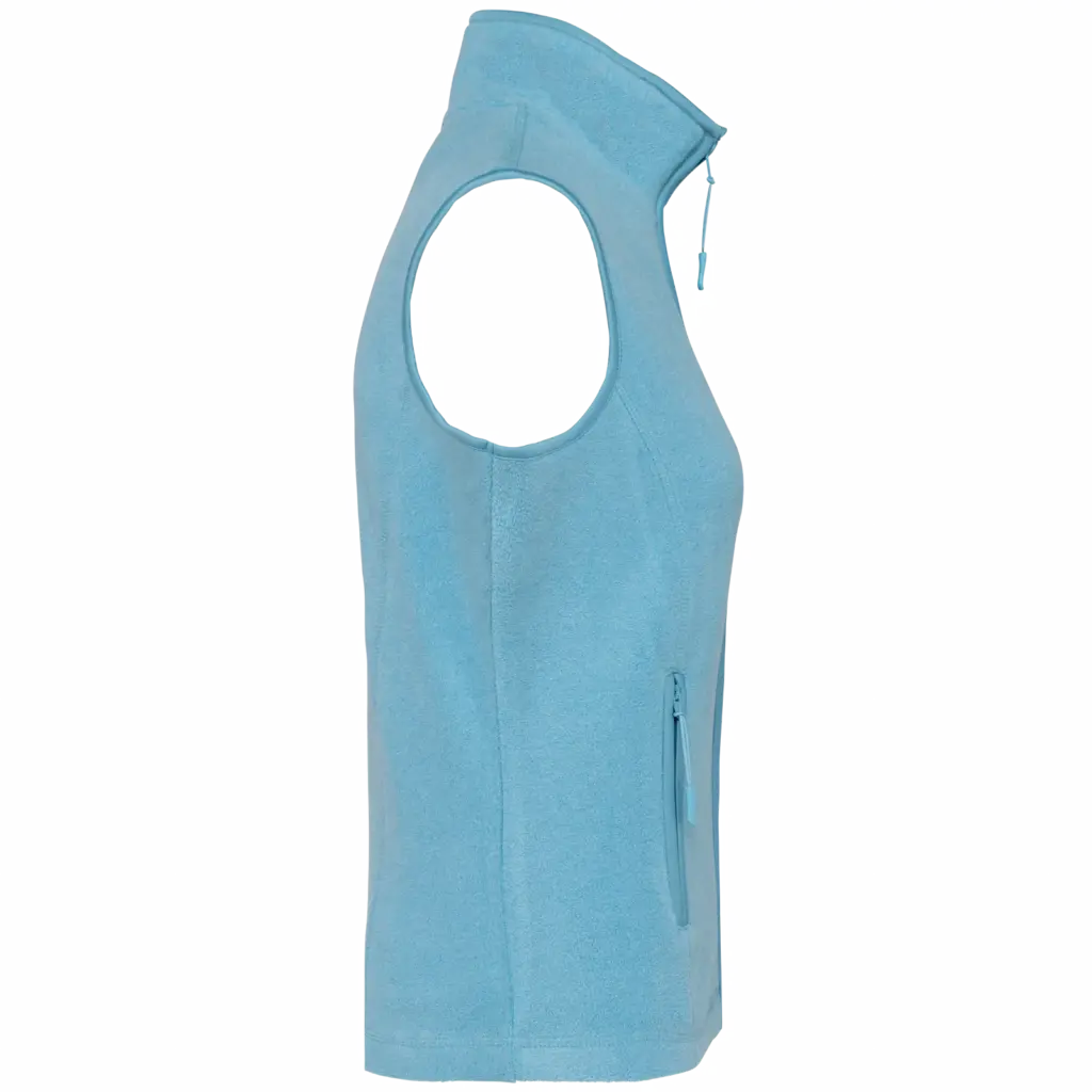 Bodywarmer van microfleece dames, cloudy blue heather — productfoto 10