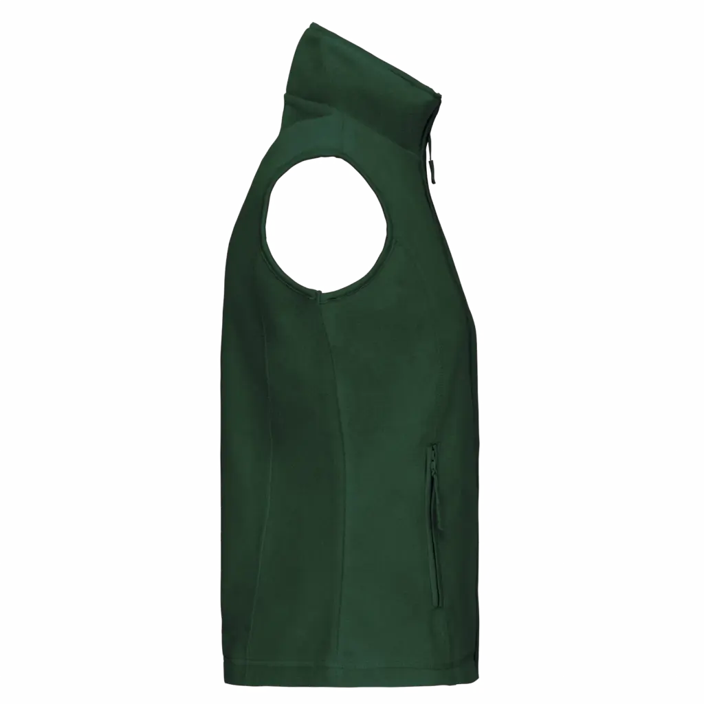 Bodywarmer van microfleece dames, forest green — productfoto 14