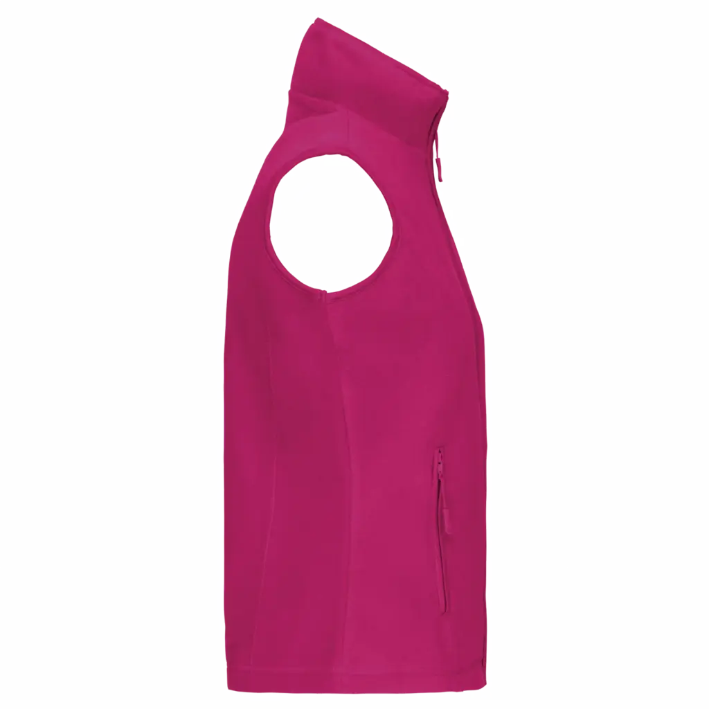 Bodywarmer van microfleece dames, fuchsia — productfoto 16