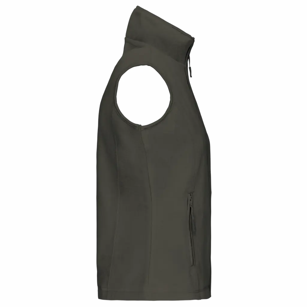 Bodywarmer van microfleece dames, green olive — productfoto 18