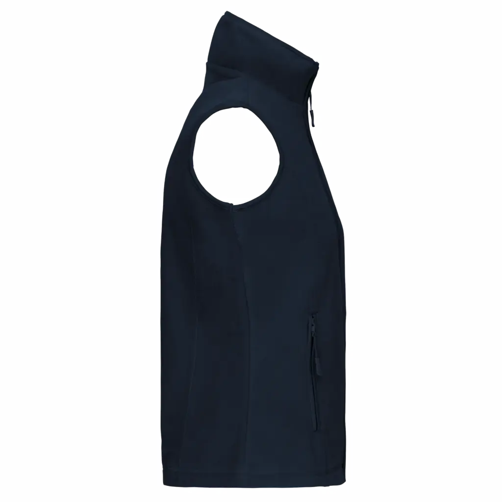 Bodywarmer van microfleece dames, navy — productfoto 22