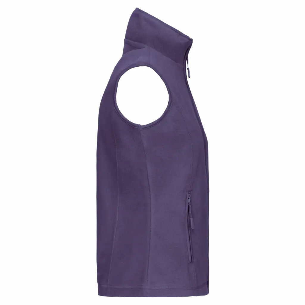 Bodywarmer van microfleece dames, purple — productfoto 25