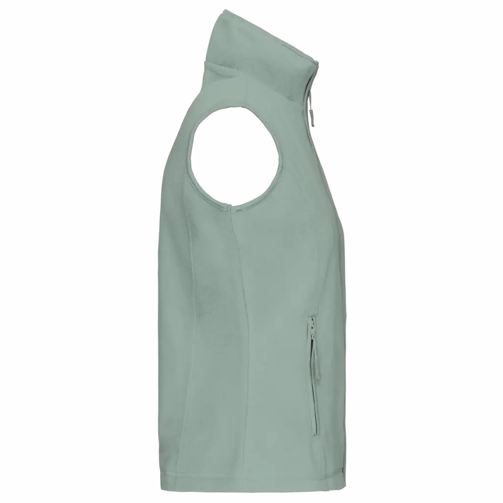 Bodywarmer van microfleece dames, sage — productfoto 28