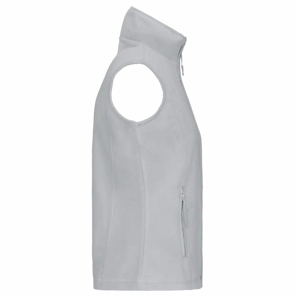 Bodywarmer van microfleece dames, snow grey — productfoto 30