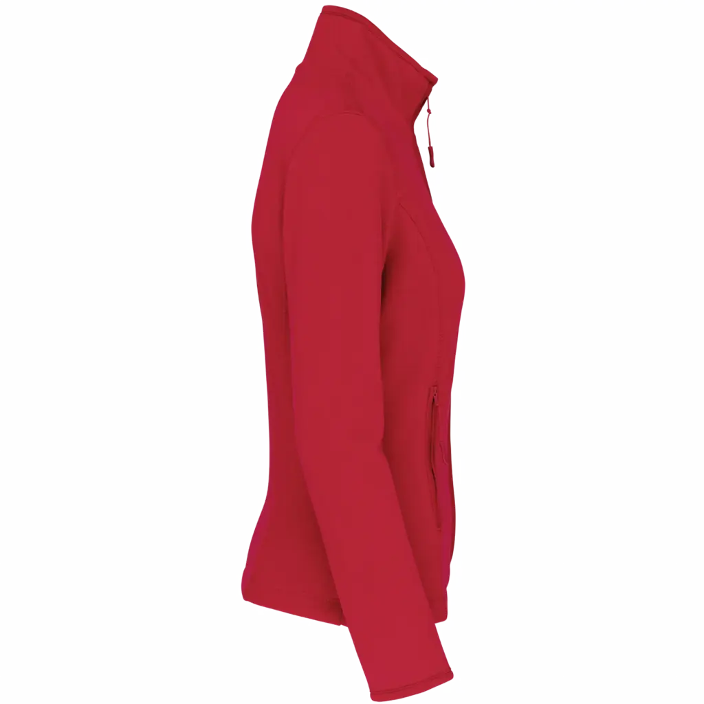 PS_K907-S_RED - Hidalgo-werbeartikel Microfleece met rits dames — productfoto 26