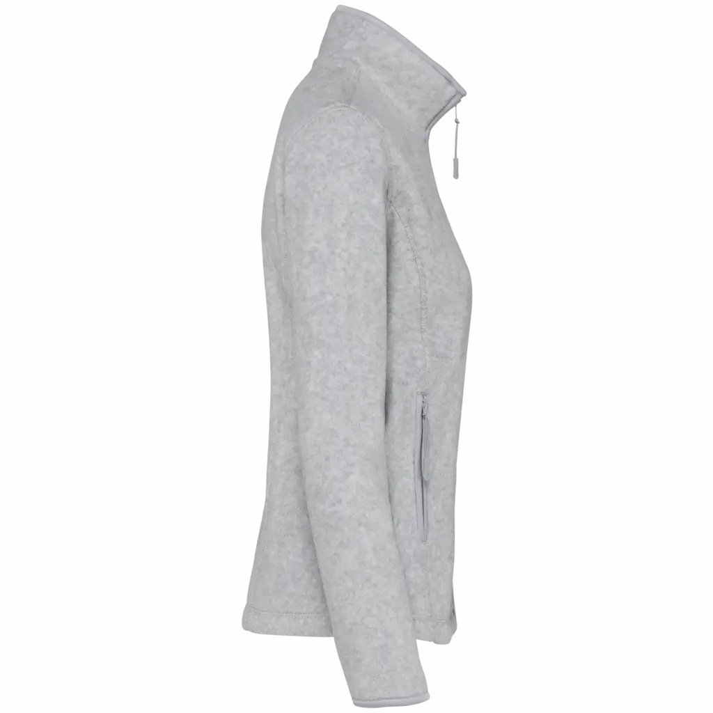 PS_K907-S_ASHHEATHER - Hidalgo-werbeartikel Microfleece met rits dames, ash heather — productfoto 5
