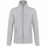 Microfleece met rits dames, ash heather — productfoto 6