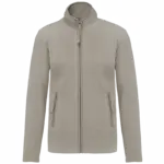 Microfleece met rits dames, beige — productfoto 7
