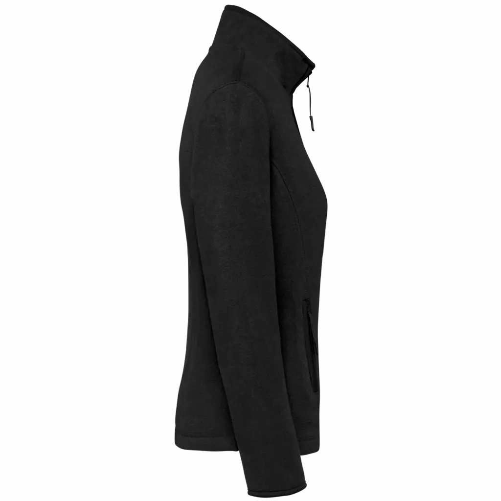 PS_K907-S_BLACK - Hidalgo-werbeartikel Microfleece met rits dames, black — productfoto 7