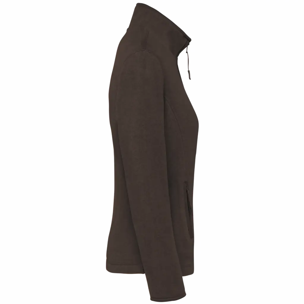 PS_K907-S_CHOCOLATE - Hidalgo-werbeartikel Microfleece met rits dames, chocolate — productfoto 9