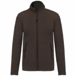 Microfleece met rits dames, chocolate — productfoto 10