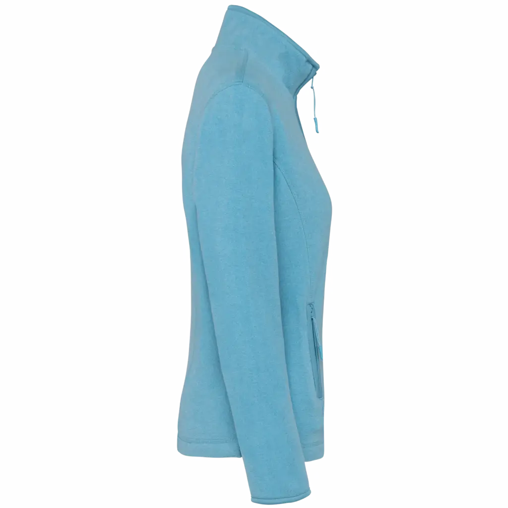 PS_K907-S_CLOUDYBLUEHEATHER - Hidalgo-werbeartikel Microfleece met rits dames, cloudy blue heather — productfoto 10