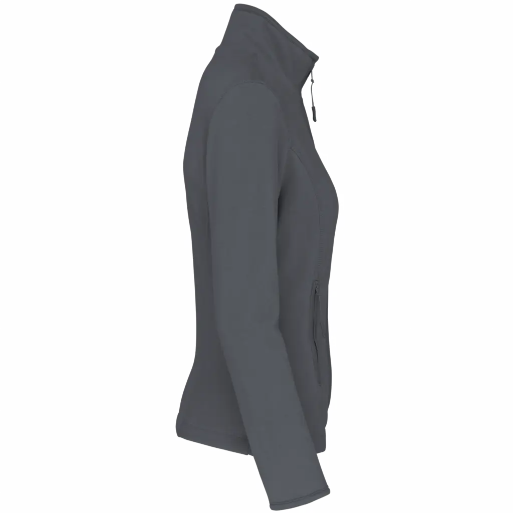 PS_K907-S_CONVOYGREY - Hidalgo-werbeartikel Microfleece met rits dames, convoy grey — productfoto 11