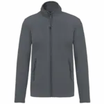 Microfleece met rits dames, convoy grey — productfoto 12