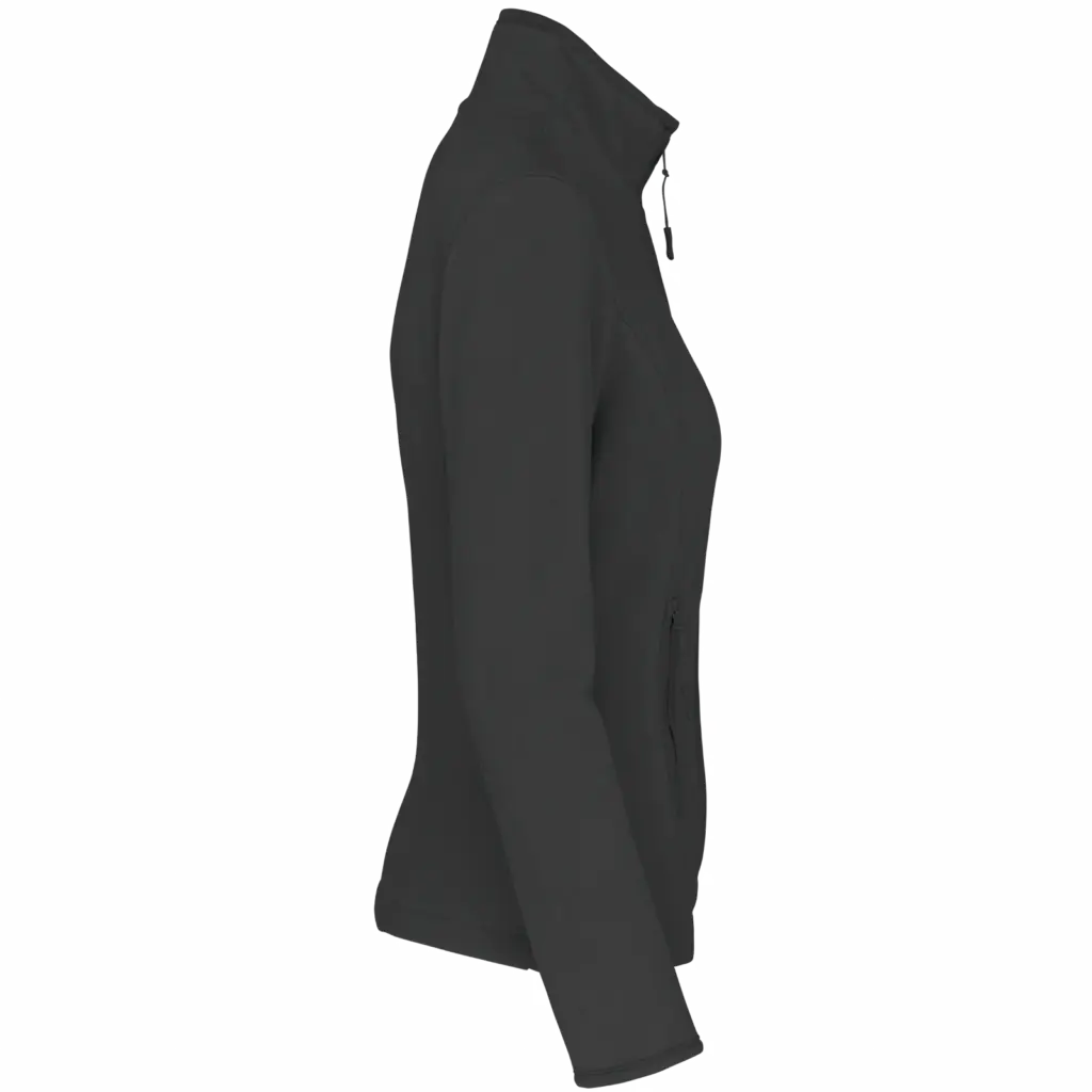 PS_K907-S_DARKGREY - Hidalgo-werbeartikel Microfleece met rits dames, dark grey — productfoto 12