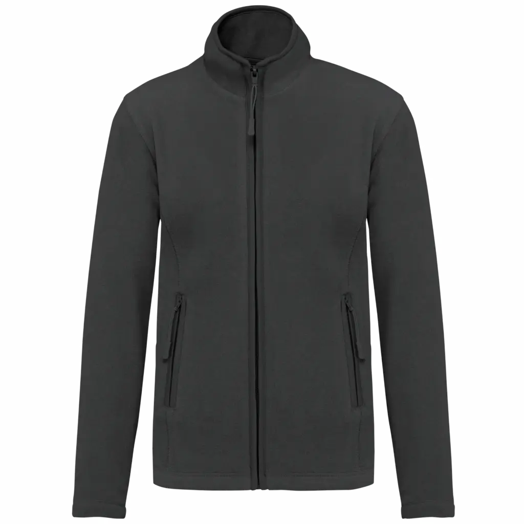Microfleece met rits dames, dark grey — productfoto 13