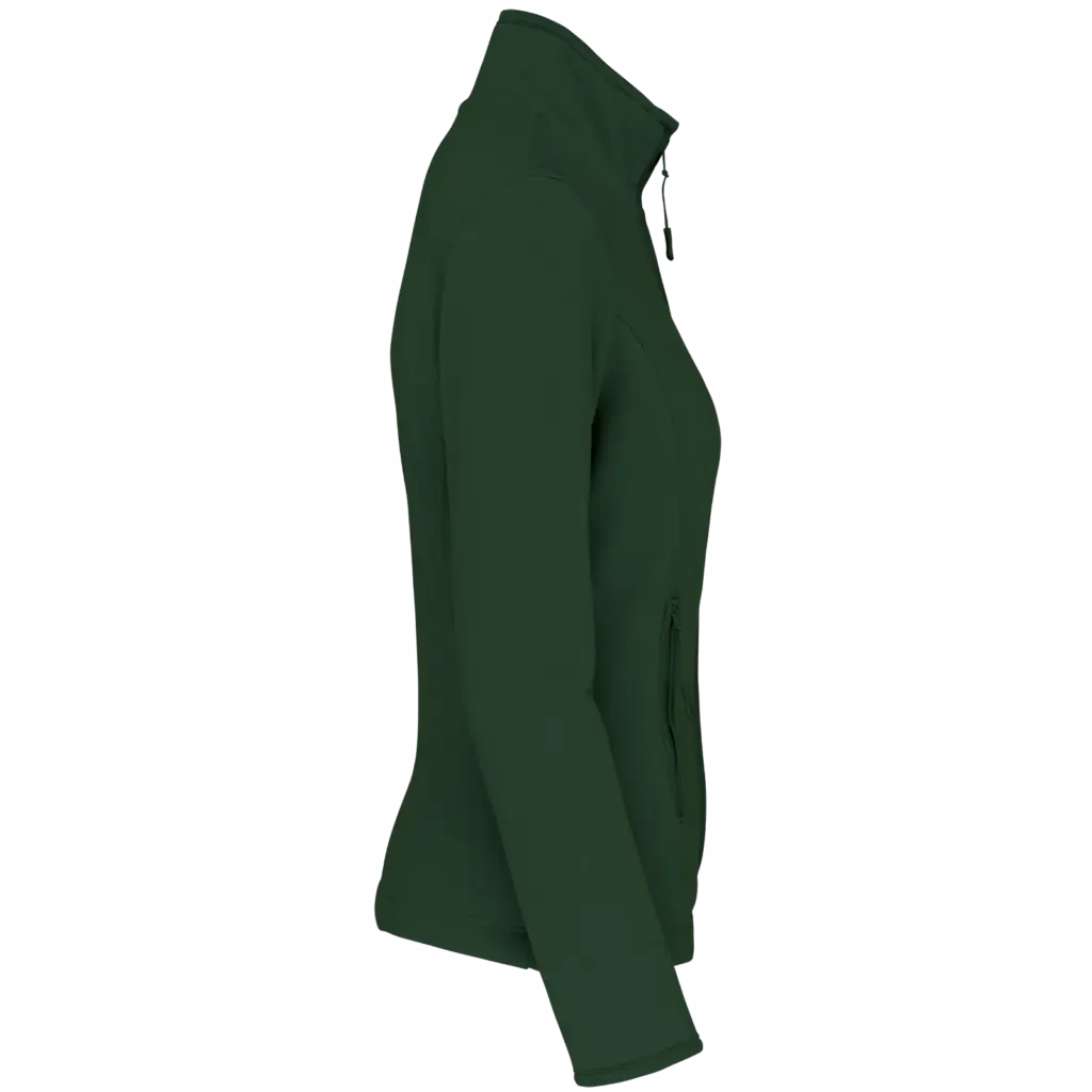 PS_K907-S_FORESTGREEN - Hidalgo-werbeartikel Microfleece met rits dames, forest green — productfoto 14