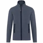 Microfleece met rits dames, french navy heather — productfoto 16