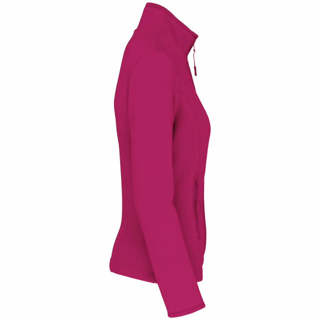 PS_K907-S_FUCHSIA - Hidalgo-werbeartikel Microfleece met rits dames, fuchsia — productfoto 16