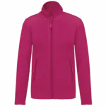Microfleece met rits dames, fuchsia — productfoto 17