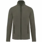 Microfleece met rits dames, green marble heather — productfoto 18