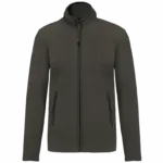 Microfleece met rits dames, green olive — productfoto 19