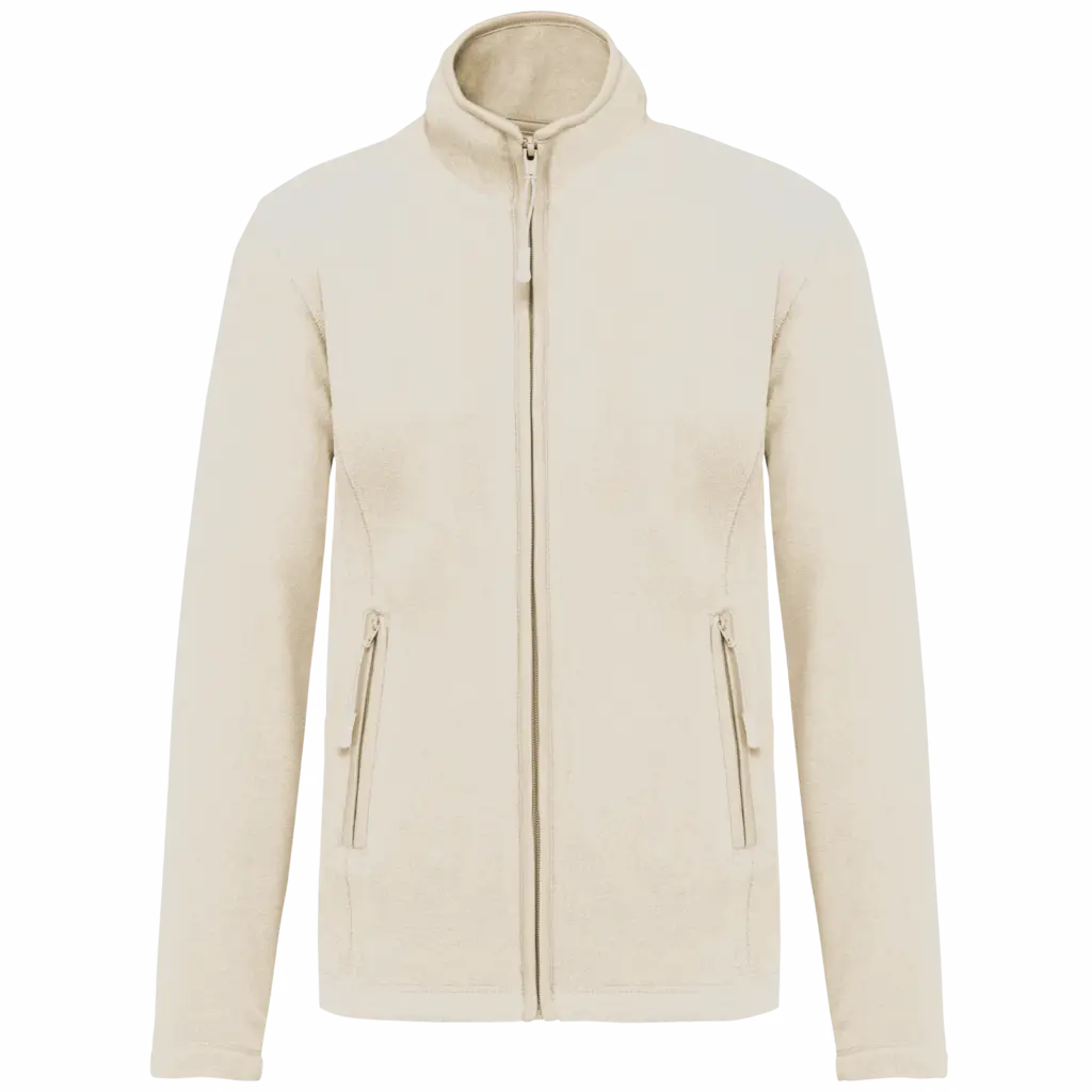 Microfleece met rits dames, natural — productfoto 22