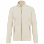Microfleece met rits dames, natural — productfoto 22
