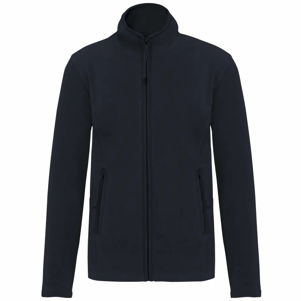 Microfleece met rits dames, navy — productfoto 23