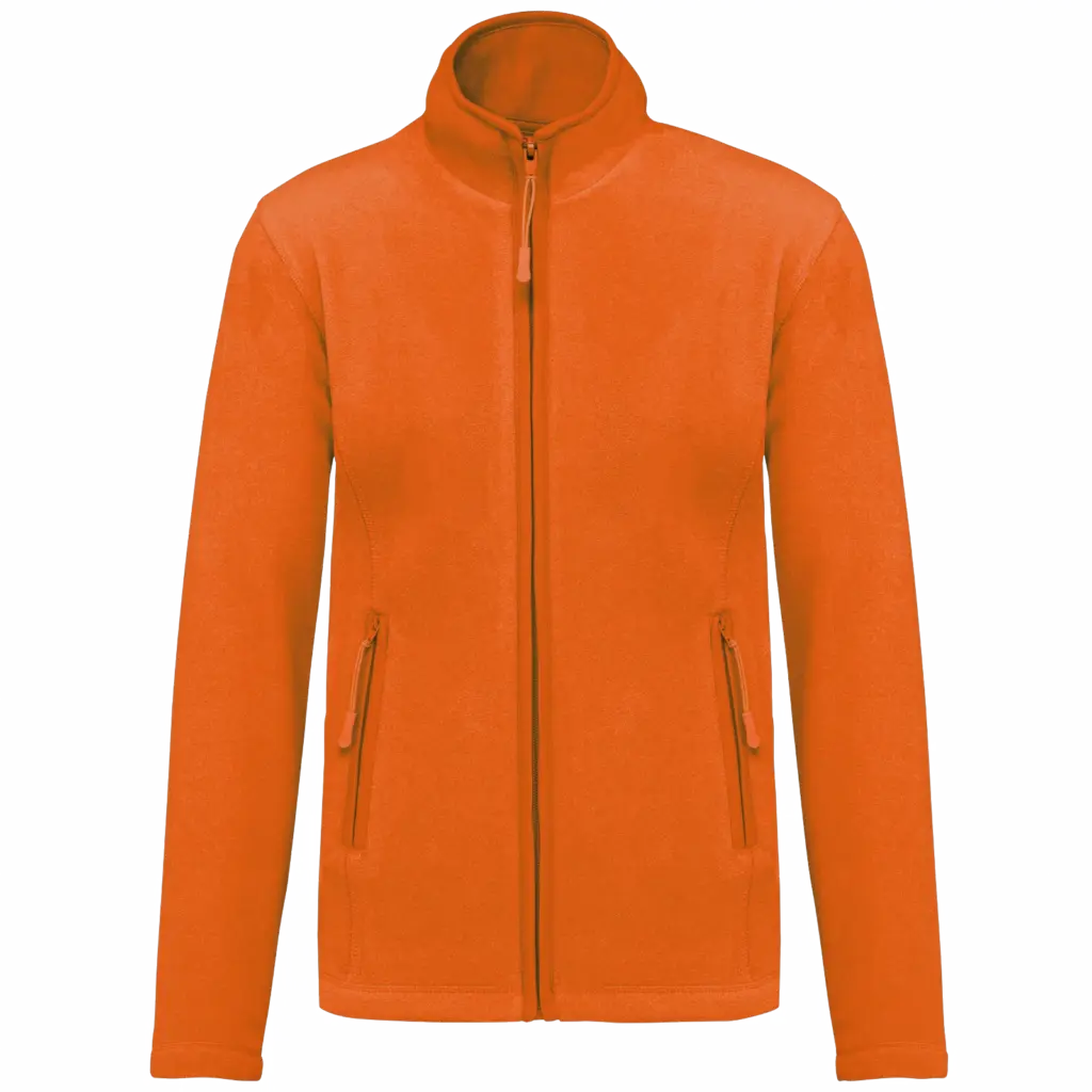Microfleece met rits dames, orange — productfoto 24
