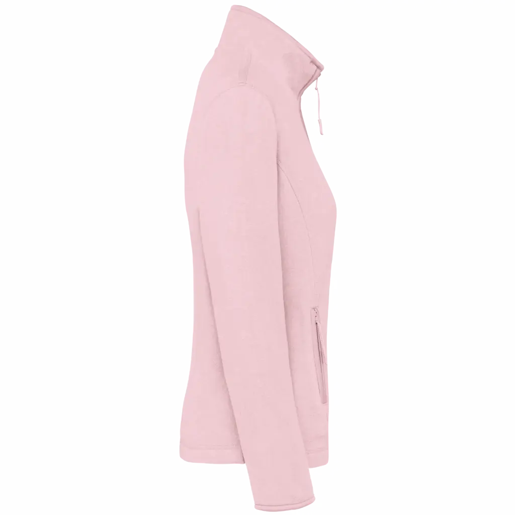 PS_K907-S_PALEPINK - Hidalgo-werbeartikel Microfleece met rits dames, pale pink — productfoto 24