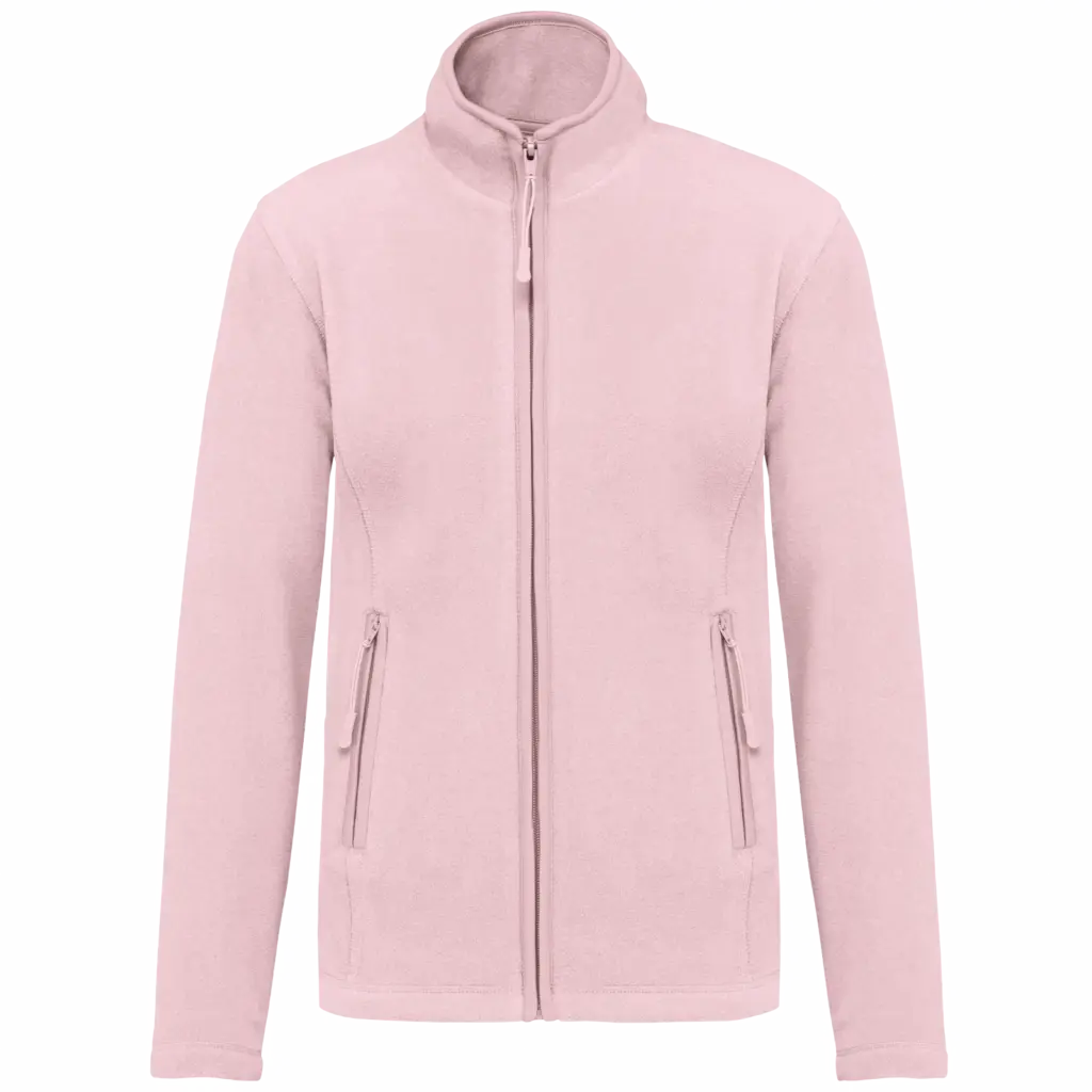 Microfleece met rits dames, pale pink — productfoto 25