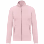 Microfleece met rits dames, pale pink — productfoto 25