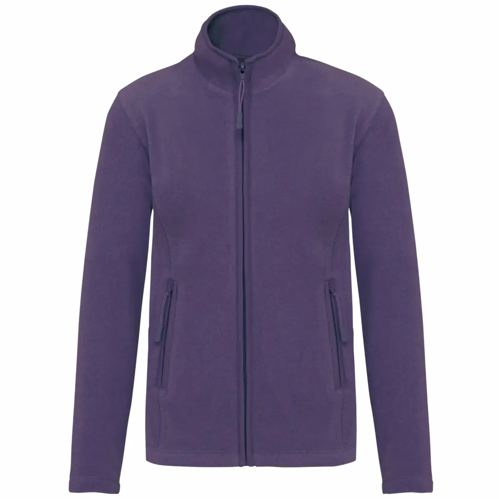 Microfleece met rits dames, purple — productfoto 26