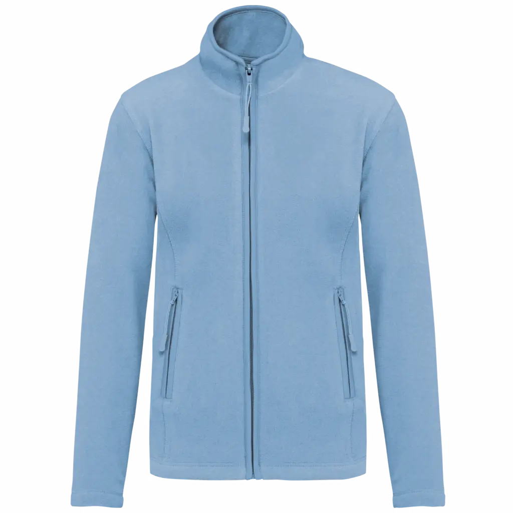 Microfleece met rits dames, sky blue — productfoto 30