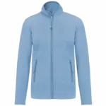 Microfleece met rits dames, sky blue — productfoto 30