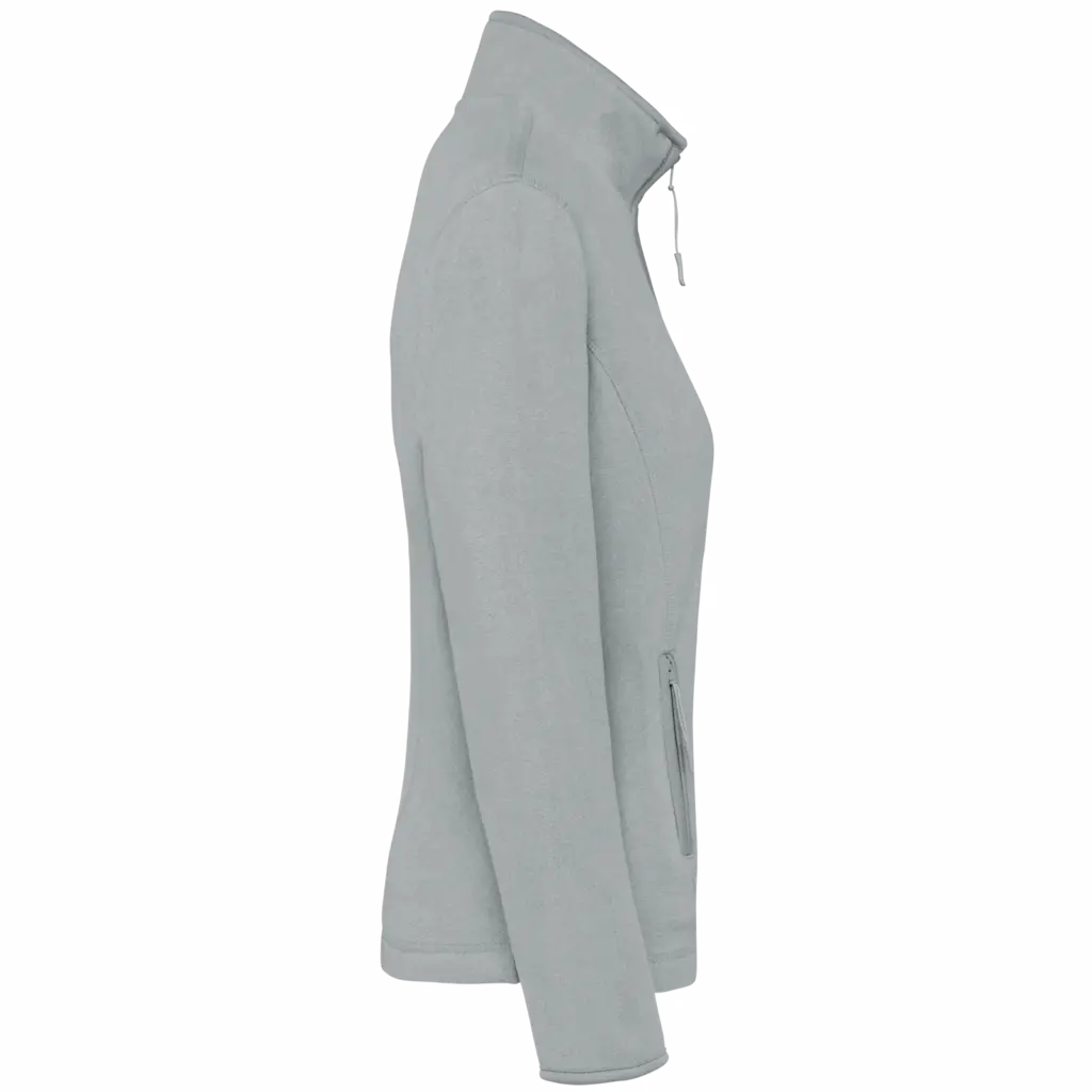 PS_K907-S_SNOWGREY - Hidalgo-werbeartikel Microfleece met rits dames, snow grey — productfoto 30
